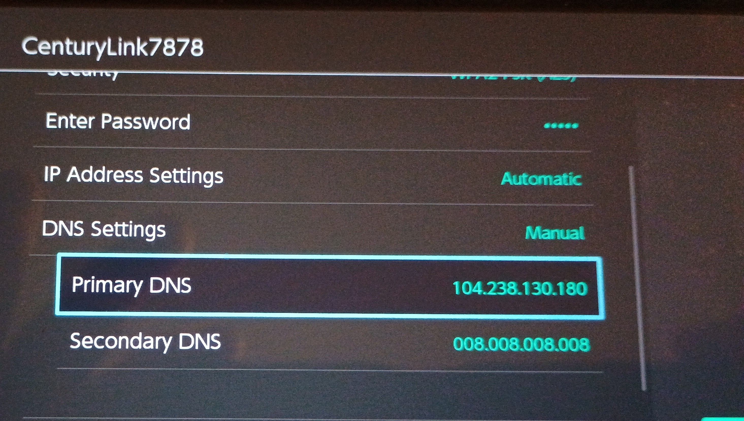 Image of DNS settings